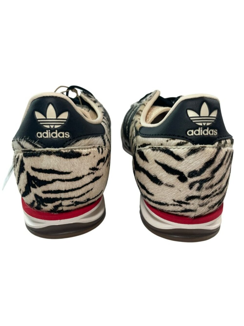 Adidas SL 72 OG Zebra Print Sneakers White/Black Pony Hair Women's Size 8.5 NIB - Picture 5 of 10
